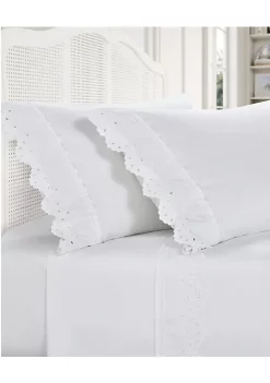 Piper & Wright Eyelet Sheet Set 9 Piper & Wright Eyelet Sheet Set -Piper & Wright Sales Belk 1083