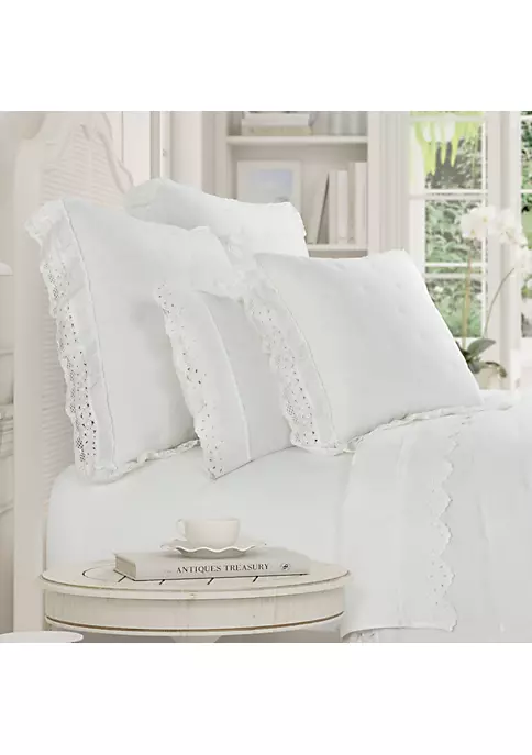 Piper & Wright Samantha - Quilt 20" Square Quilted Decorative Throw Pillow 2 Piper & Wright Samantha - Quilt 20" Square Quilted Decorative Throw Pillow - Image 2