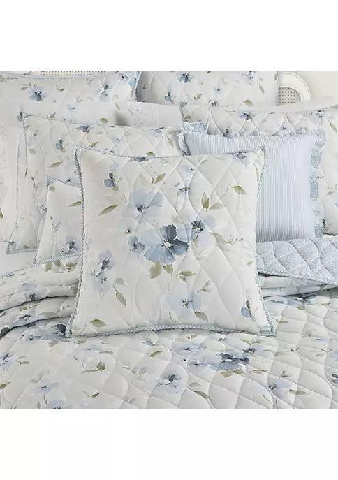 Piper & Wright Cecelia - Quilt 20" Square Quilted Decorative Throw Pillow 3 Piper & Wright Cecelia - Quilt 20" Square Quilted Decorative Throw Pillow - Image 3