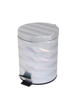 Bath Bliss Holographic Round Step Pedal Trash Can