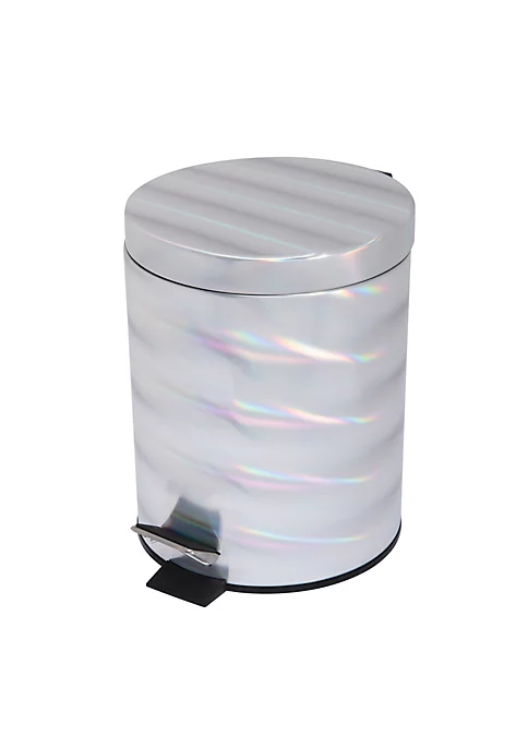 Bath Bliss Holographic Round Step Pedal Trash Can 1 Bath Bliss Holographic Round Step Pedal Trash Can