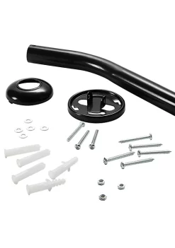 Bath Bliss Curved Shower Rod in Satin Nickel -Piper & Wright Sales Belk 147