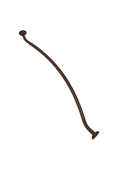 Bath Bliss Curved Shower Rod in Satin Nickel -Piper & Wright Sales Belk 149