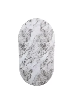 Bath Bliss Oval Bubble Bath Mat in Marble Print -Piper & Wright Sales Belk 162
