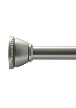 Bath Bliss Decorative Tension Shower Rod in Matte Black