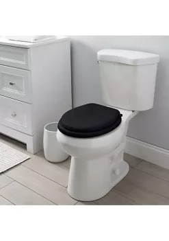 Bath Bliss Extra Soft Standard Round Toilet Seat in White -Piper & Wright Sales Belk 22