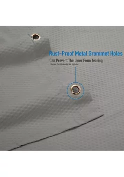 Bath Bliss Microfiber Soft Touch Diamond Design Shower Curtain Liner in Taupe -Piper & Wright Sales Belk 230