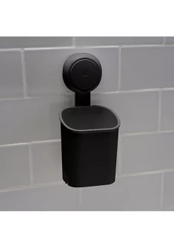 Bath Bliss Gel Suction Toothbrush Holder in Matte black -Piper & Wright Sales Belk 239