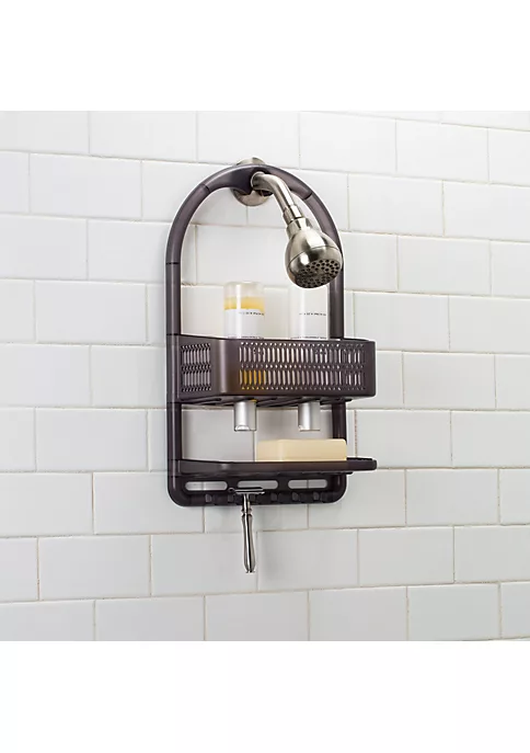 Bath Bliss Molded Shower Caddy in Frosted White 3 Bath Bliss Molded Shower Caddy in Frosted White - Image 3