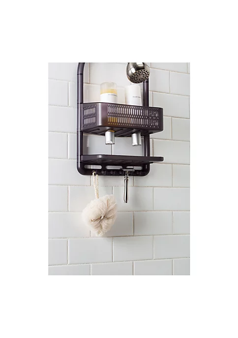 Bath Bliss Molded Shower Caddy in Frosted White 4 Bath Bliss Molded Shower Caddy in Frosted White - Image 4