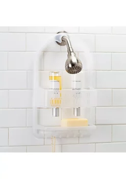 Bath Bliss Molded Shower Caddy in Frosted White 13 Bath Bliss Molded Shower Caddy in Frosted White -Piper & Wright Sales Belk 253