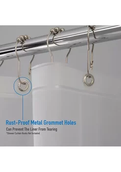 Bath Bliss 2 Pack Heavy Weight Shower Liner in Clear -Piper & Wright Sales Belk 296