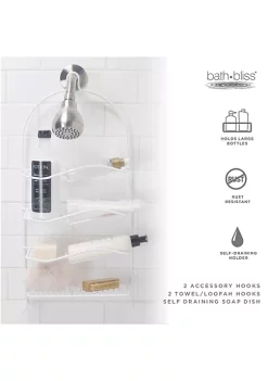 Bath Bliss Rubber Shower Organizer Caddy -Piper & Wright Sales Belk 313