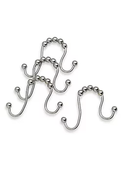 Bath Bliss 12 Pack Shower Curtain with Double Hooks in Chrome 5 Bath Bliss 12 Pack Shower Curtain with Double Hooks in Chrome -Piper & Wright Sales Belk 315