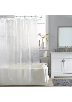 Bath Bliss 3D Octagon Design Shower Curtain in Clear -Piper & Wright Sales Belk 342