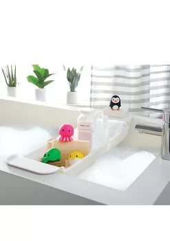 Bath Bliss Expandable Non-Slip Bathtub Caddy in Grey -Piper & Wright Sales Belk 361