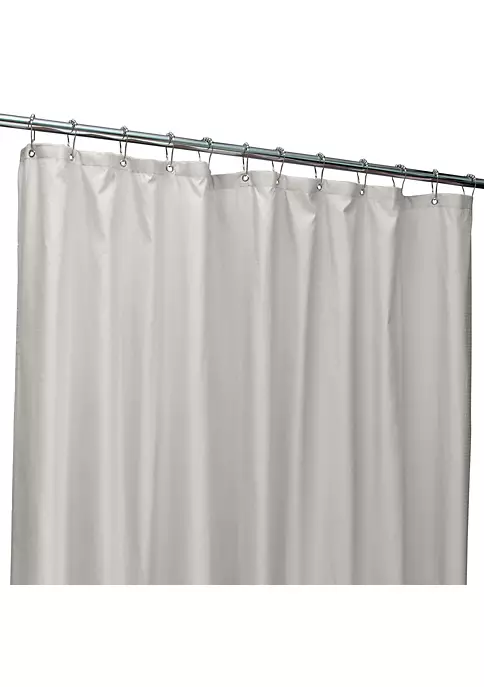 Bath Bliss Microfiber Soft Touch Dash Design Shower Curtain Liner in Silver 7 Bath Bliss Microfiber Soft Touch Dash Design Shower Curtain Liner in Silver - Image 7