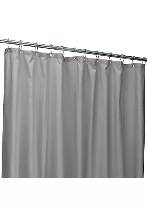 Bath Bliss Microfiber Soft Touch Dash Design Shower Curtain Liner in Silver 8 Bath Bliss Microfiber Soft Touch Dash Design Shower Curtain Liner in Silver - Image 8