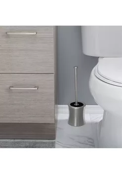 Bath Bliss Hour Glass Shaped Stainless Steel Toilet Brush and Holder