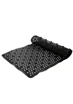 Bath Bliss Self-Draining Bath Mat in White