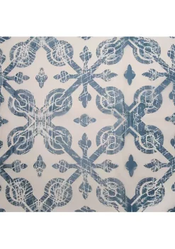 Bath Bliss Lisbon Design PEVA Shower Curtain in Blue -Piper & Wright Sales Belk 444