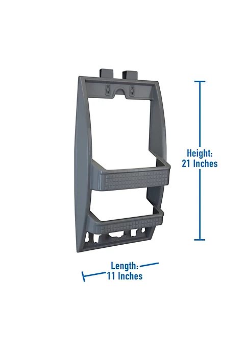 Bath Bliss Multi Hanging Option Shower Caddy in Grey 2 Bath Bliss Multi Hanging Option Shower Caddy in Grey - Image 2