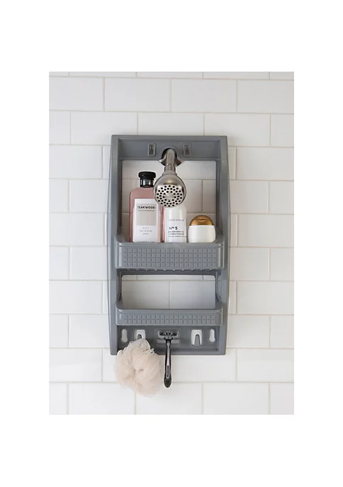 Bath Bliss Multi Hanging Option Shower Caddy in Grey 3 Bath Bliss Multi Hanging Option Shower Caddy in Grey - Image 3