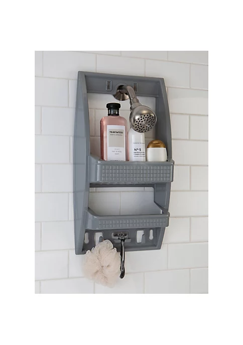 Bath Bliss Multi Hanging Option Shower Caddy in Grey 4 Bath Bliss Multi Hanging Option Shower Caddy in Grey - Image 4