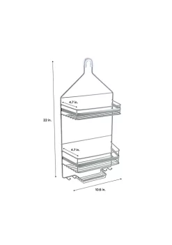Bath Bliss Regency Shower Caddy in Grey -Piper & Wright Sales Belk 490