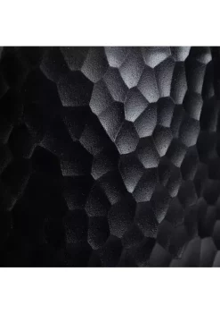 Bath Bliss Hammered Textured Trash Can in Black 8 Bath Bliss Hammered Textured Trash Can in Black -Piper & Wright Sales Belk 502