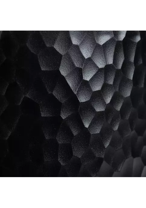 Bath Bliss Hammered Textured Trash Can in Black 3 Bath Bliss Hammered Textured Trash Can in Black - Image 3