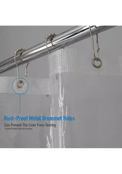 Bath Bliss Heavyweight PEVA Shower Liner with 5 Mesh Pockets 10 Bath Bliss Heavyweight PEVA Shower Liner with 5 Mesh Pockets -Piper & Wright Sales Belk 518