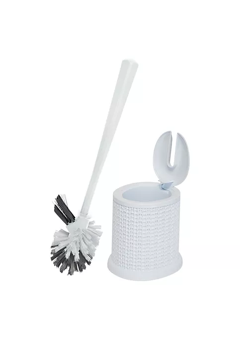 Bath Bliss Self Closing Lid Toilet Brush with Rim Scrubber in Sailor Knot Design 6 Bath Bliss Self Closing Lid Toilet Brush with Rim Scrubber in Sailor Knot Design - Image 6