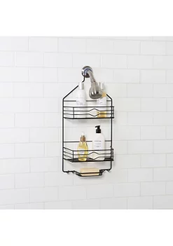 Bath Bliss 2 Tier Aztec Shower Caddy in Matte Black -Piper & Wright Sales Belk 552