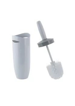 Bath Bliss Contour Toilet Brush and Holder in White