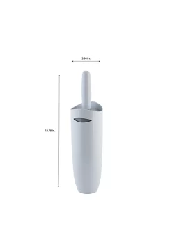Bath Bliss Contour Toilet Brush and Holder in White -Piper & Wright Sales Belk 563