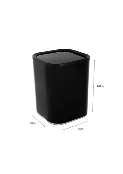 Bath Bliss 8L Acrylic Waste Bin in White -Piper & Wright Sales Belk 575