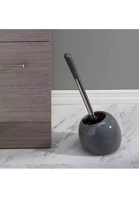 Bath Bliss Ceramic Dome Toilet Brush & Holder in Black 4 Bath Bliss Ceramic Dome Toilet Brush & Holder in Black - Image 4