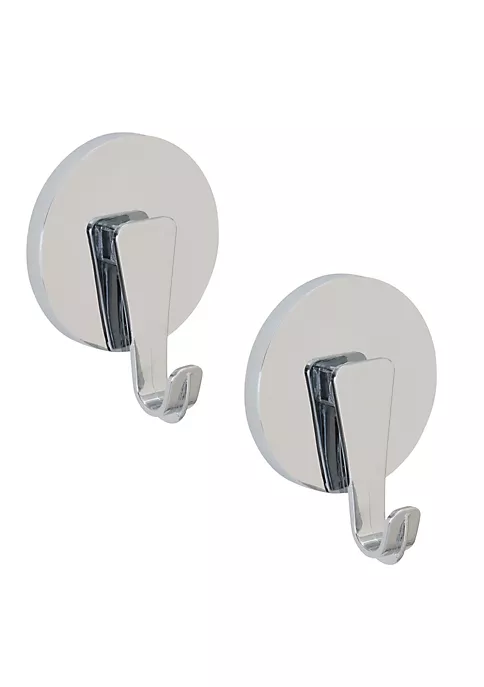 Bath Bliss 2 Pack Gel Suction Power Hooks in Chrome 1 Bath Bliss 2 Pack Gel Suction Power Hooks in Chrome
