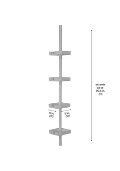 Bath Bliss Rubber Shower Organizer Caddy