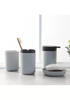 Bath Bliss 2 Tone Contemporary 4 Piece Bathroom Ensemble in Black & White -Piper & Wright Sales Belk 644