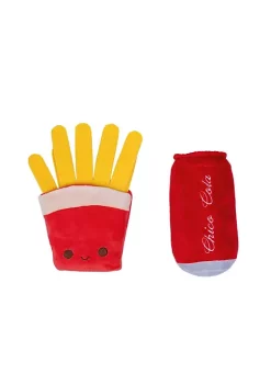 American Pet Supplies Cola & Fries Crinkle And Squeaky Plush Dog Toy Combo -Piper & Wright Sales Belk 726