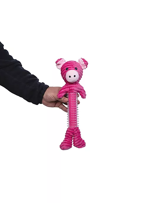 American Pet Supplies Skinny Scrawny Pig Corduroy Squeaking Dog Toy With Rubber Protrusions 2 American Pet Supplies Skinny Scrawny Pig Corduroy Squeaking Dog Toy With Rubber Protrusions - Image 2