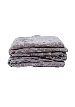 American Pet Supplies Family Textured Luxury Sherpa Pet Blankets (50" x 60") - Silver Gray -Piper & Wright Sales Belk 835