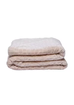 American Pet Supplies Family Textured Luxury Sherpa Pet Blankets (50" x 60") - Cream
