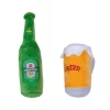 American Pet Supplies Beer-cheers Crinkle And Squeaky Plush Dog Toy Combo