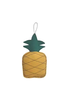 American Pet Supplies Eco-friendly Pineapple Shaped Canvas And Jute Dog Chew Toy