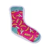 American Pet Supplies Squeaking Banana Printed Sock Comfort Plush Dog Chew Toy