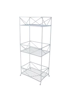 Bath Bliss Geode 3 Tier Spa Tower in Chrome