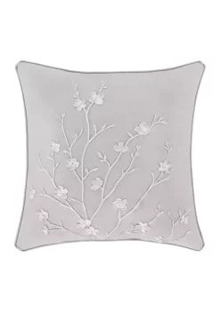 Piper & Wright Cherry Blossom Gray 20 Inch Square Decorative Throw Pillow -Piper & Wright Sales Belk 962